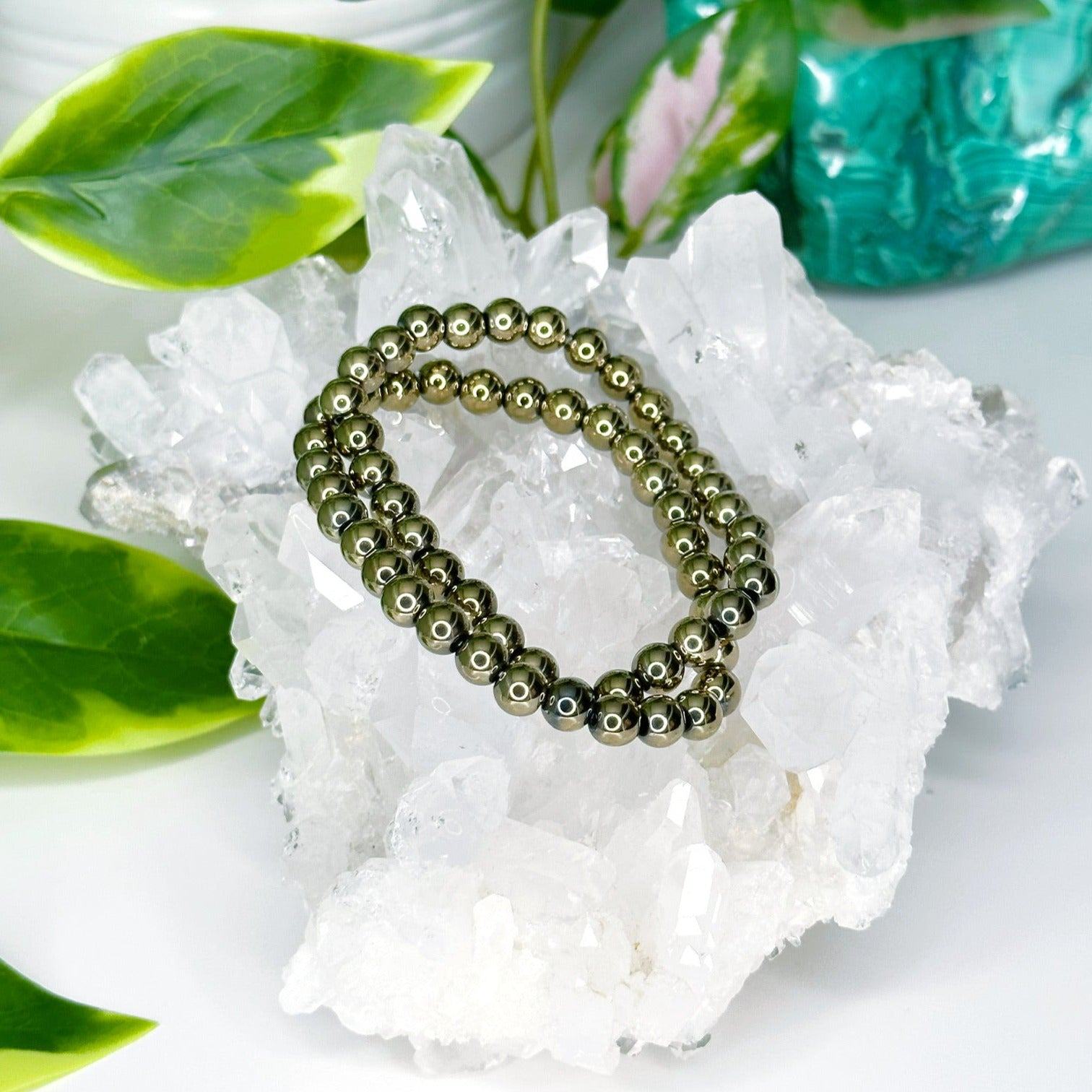 PYRITE 6mm - HANDMADE CRYSTAL BRACELET – The Mineral Maven