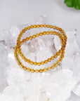 ZAMBIAN CITRINE 4mm - PRE-MADE CRYSTAL BRACELET