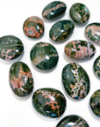 KABAMBY OCEAN JASPER PALM STONE (1st QUALITY) - emotional support, kabamby, kabamby ocean jasper, north carolina gem show, ocean jasper, palm stone, palmstone, recently added - The Mineral Maven